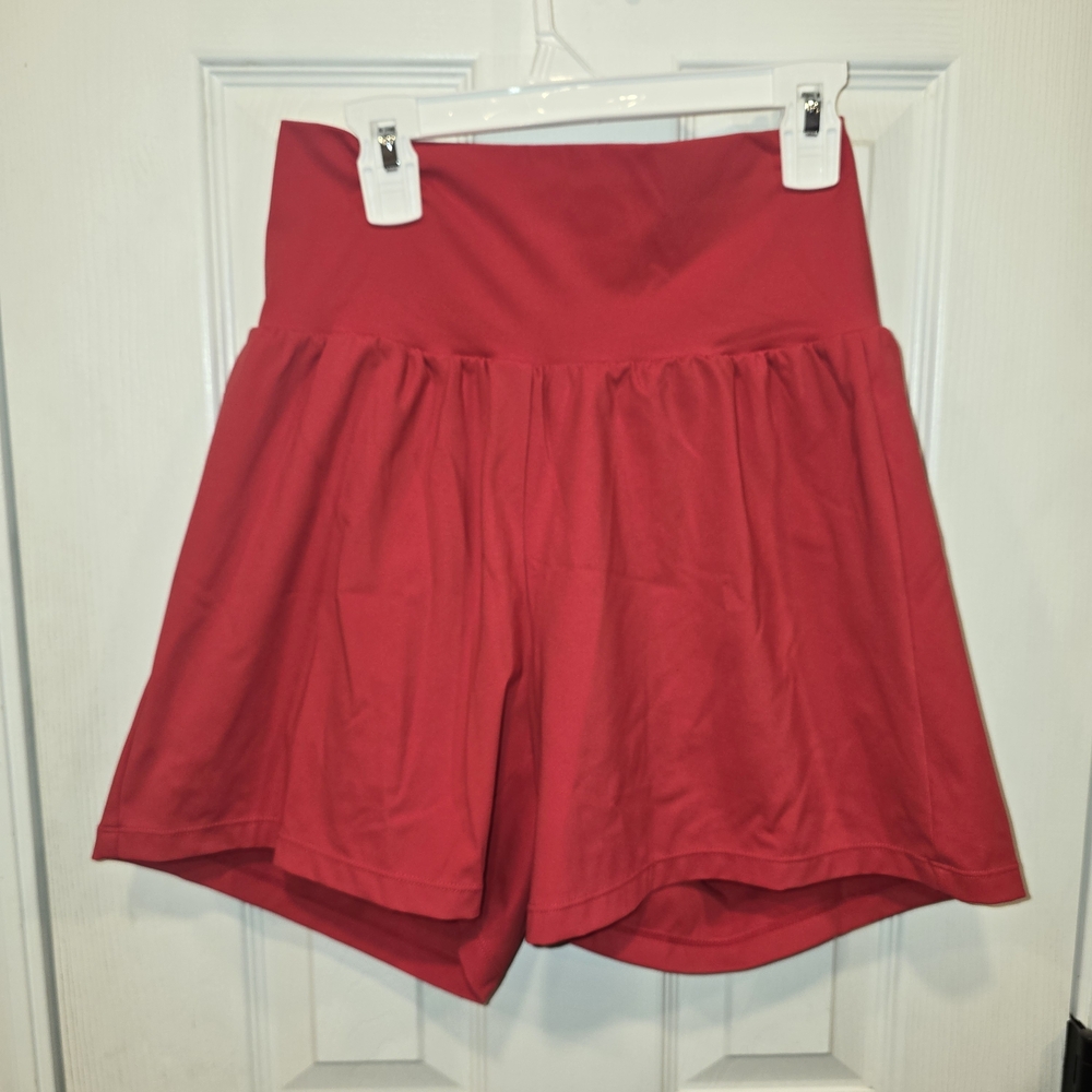 HALARA Women's Vibrant Red Athletic Shorts